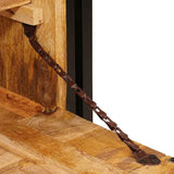 Shoe Cabinet with Door Brown 90 x 38 x 45 cm Solid Mango Wood 4016721