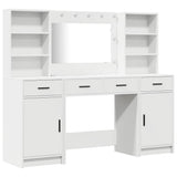 Dressing Table Set with Drawer 3 pcs White Engineered Wood 3334281