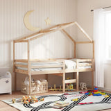 High Sleeper Bed without Mattress 80x200 cm Solid Wood Pine 3282055