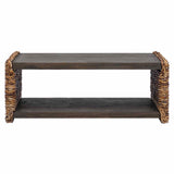 Coffee Table Natural 90 x 45 x 35 cm Solid Mahogany Wood 42011580
