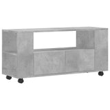 TV Cabinet Concrete Grey 102x34.5x43 cm Engineered Wood 833746