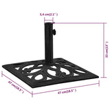 Umbrella Base Black 47x47x33 cm Cast Iron 317764