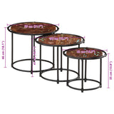 Nesting Tables 3 pcs Solid Wood Reclaimed 358932