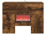 Electric Fireplace Smoked Oak 75 x 24.5 x 75 cm Engineered wood 8020772