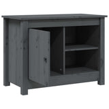 TV Cabinet Grey 70x36.5x52 cm Solid Wood Pine 814581