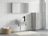 Bathroom Cabinet Set 4 pcs Grey Sonoma Engineered Wood 3407380