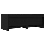 Bed Frame with Storage Black Oak 80 x 200 cm Engineered Wood 3429643