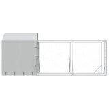Outdoor Dog Kennel with Roof Silver 2x6x2.5 m Galvanised Steel 3190475