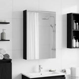 Bathroom Mirror Cabinet Black Oak 40 x 10.5 x 60.5 cm 889024