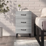 Bedside Cabinet Grey Sonoma 40x40x66 cm Engineered Wood 817325