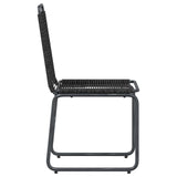 Garden Chairs 2 pcs Black 48 x 55 x 89.5 cm Rattan 42025096