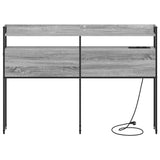 Headboard with Shelf Grey sonoma 135 cm Engineered wood 859693