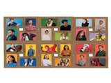 Collage Photo Frame for 24x Picture Light Brown MDF 332784