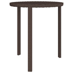 ZNTS Garden Side Tables 3 pcs Brown Poly Rattan 3324832