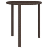 ZNTS Garden Side Tables 3 pcs Brown Poly Rattan 3324832