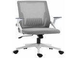 Mesh Office Chair, Desk Chair with Lumbar Support, Flip-up Armrest, Swivel Wheels, Adjustable T3398P344714