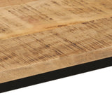 Console Table 110x30x75 cm Solid Rough Mango Wood and Iron 372726