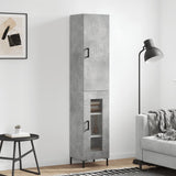 Highboard Concrete Grey 34.5x34x180 cm Engineered Wood 3199045