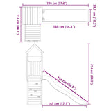 Outdoor Playset Solid Wood Pine 3155900