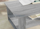 Coffee Table Grey Sonoma 72 x 50 x 50 cm Engineered Wood 8000193