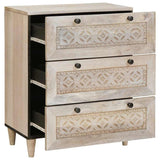 Sideboard White 60 x 33 x 75 cm Solid mango wood 4018119