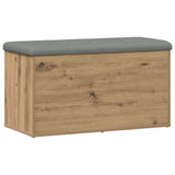 Storage Bench Artisan Oak 82x42x45 cm Engineered Wood 857618