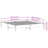 Bed Frame without Mattress White 180x200 cm Super King Solid Wood Pine 842687