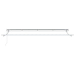Retractable Awning Manual White 400x200 cm Fabric 3329865