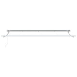 Retractable Awning Manual White 400x200 cm Fabric 3329865