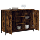 Sideboard Smoked Oak 100x35x70 cm Engineered Wood 835516