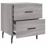 Bedside Cabinet Grey Sonoma 40x35x47.5 cm Engineered Wood 827352