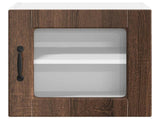 Wall Glass Cabinet PORTO Brown Oak 40 x 31 x 40 cm 885199