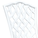 Garden Table Set 3 pcs White Cast Aluminium 3334750