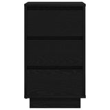 Bedside Cabinet with LED Lights Black 38x34x65 cm 861302