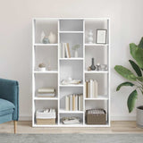 Room Divider/Book Cabinet White 100x24x140 cm Engineered Wood 800441
