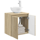 Wall-Mounted Sink Vanity Sonoma Oak 49.5 x 41 x 64.5 cm 890394