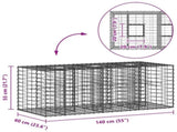 Gabion Raised Bed Silver 42033322
