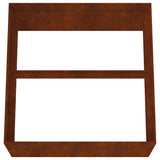 Planter 80x80x40 cm Corten Steel 824531