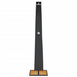 Outdoor Shower Black 55x60x224 cm Poly Rattan and Acacia Wood 368209