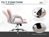 Office Chair, Swivel Desk Chair, Velvet Vanity Chair with Adjustable Height and Rolling Wheels for T3398P328192