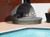 Outdoor PE Rattan Garden Furniture with Cushioned, Patio Wicker Conversation Furniture Set, Round T3398P315907