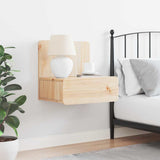Bedside Table Brown 44 x 32.5 x 40 cm Solid pine wood 873487
