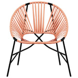Garden Egg Chair Black and Orange Poly Rattan 4009291