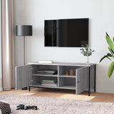 TV Cabinet with Doors Grey Sonoma 102x35x45 cm Engineered Wood 826293