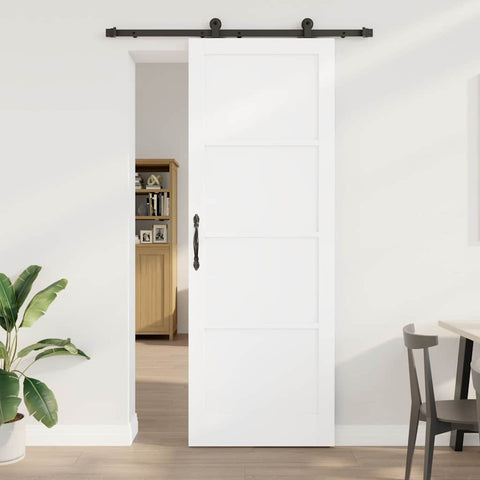 Sliding Door Manual ORKDAL White and black 83 x 232 cm 3333453
