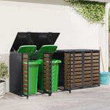 Wheelie Bin Storage for 4 Bins Anthracite 272 x 77.5 x 115.5 cm 3394770