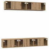 TV Cabinet Set 5 pcs Artisan Oak Engineered Wood 3393407
