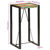 Bar Table 60x55x110 cm Solid Wood Reclaimed 358885