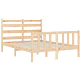Bed Frame without Mattress Small Double Solid Wood Pine 3192006