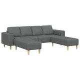 Sofa Set 3 pcs Dark grey Fabric 3335113